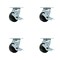 Service Caster 4 Inch Polyolefin Swivel Caster Set with Ball Bearings and Brakes SCC-30CS420-POB-TLB-4 - alternate 1